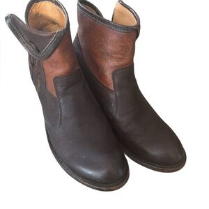 vintage JB Dillon sz 8 design Brown Leather Ankle Boots JBW1801 mexico